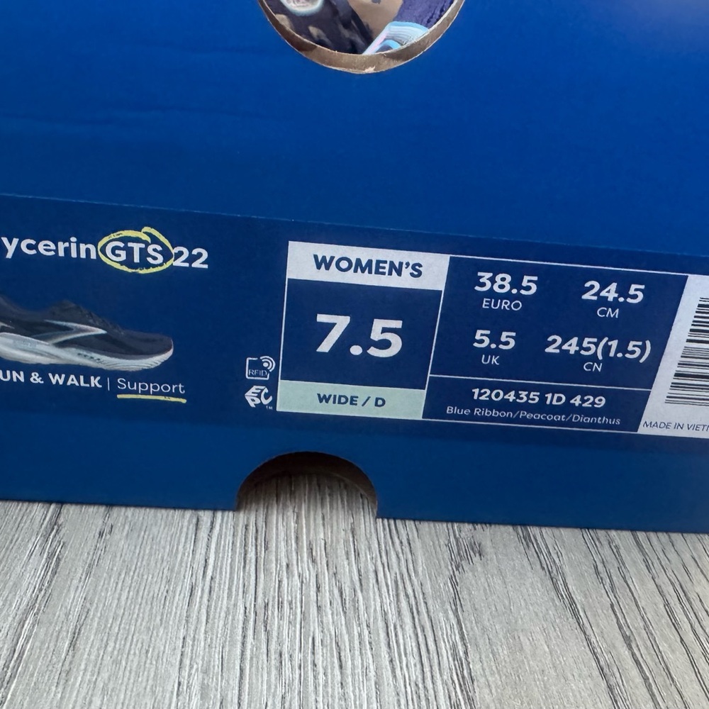 Brooks Glycerin GTS 22 Women’s Running Shoes | Size 7.5 Wide - Picture 6 of 6